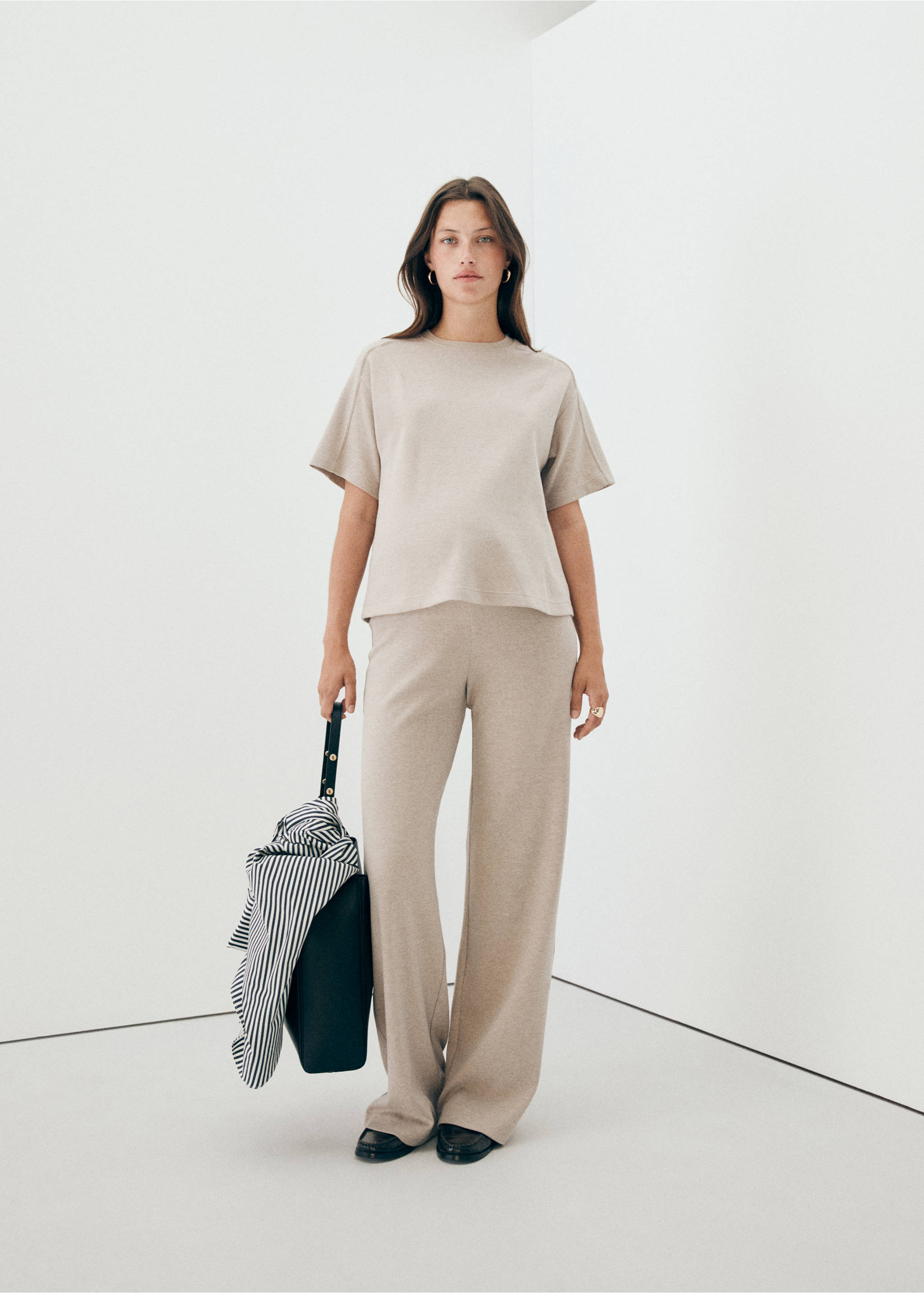 Pantalon picom - Plano general, Crudo. Ref: 37054077-00.