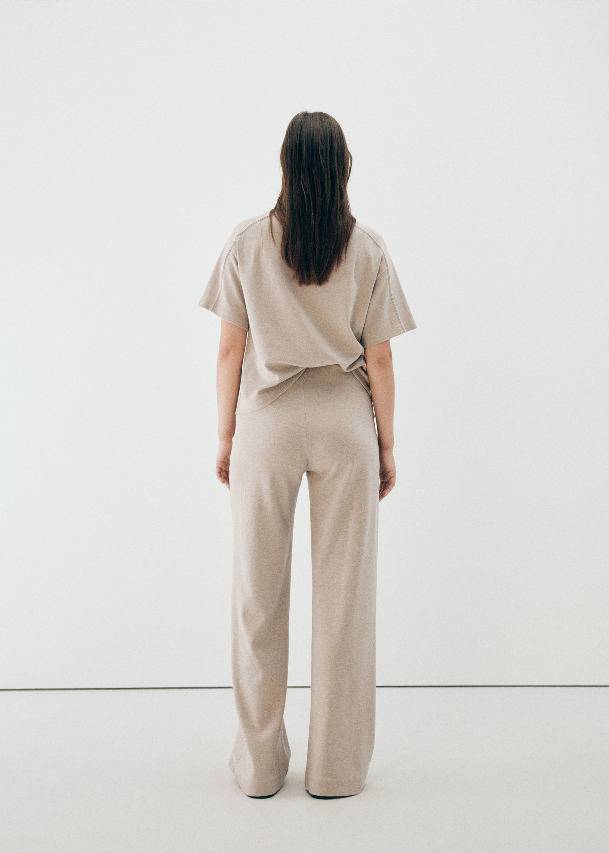 Pantalon picom - Reverso del artículo, Crudo. Ref: 37054077-00.