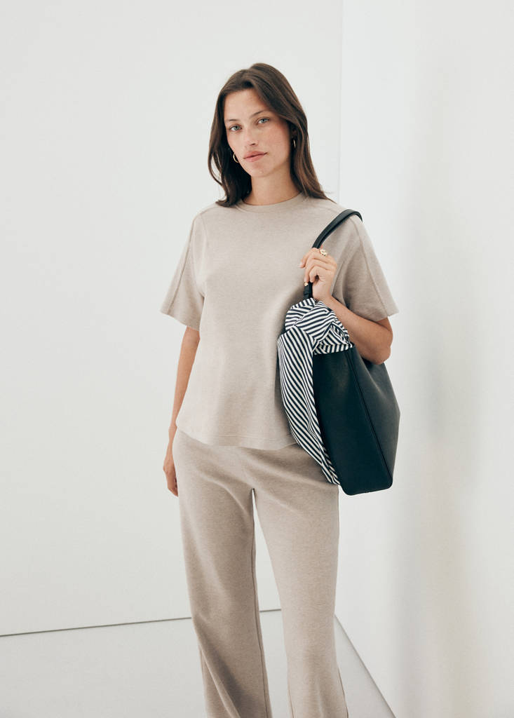Straight maternity trousers — Ecru