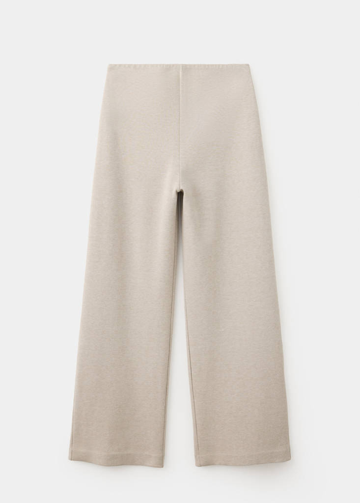 Straight maternity trousers — Ecru