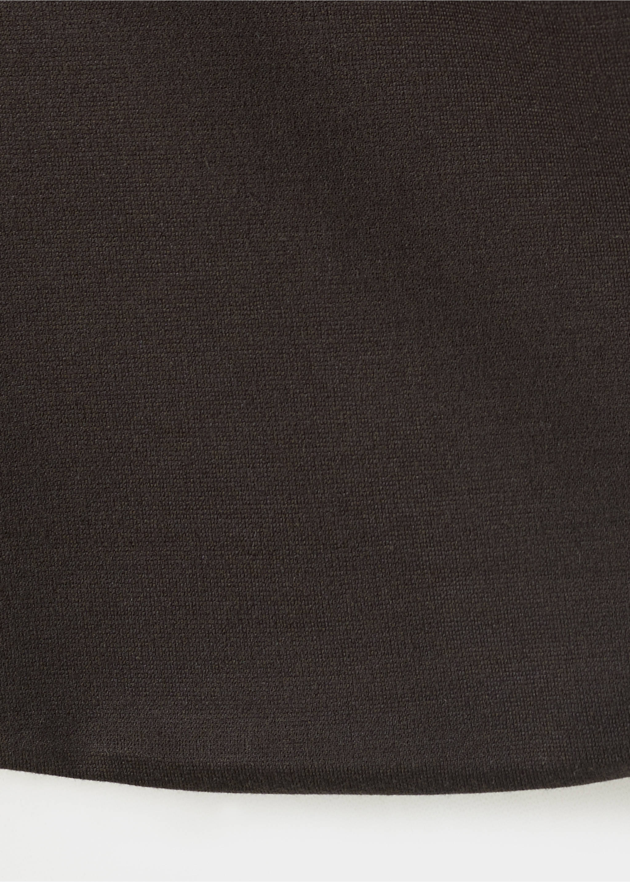 Pinstripe high-neck top - Details of the article 0, Brown. Ref: 37054078-00.