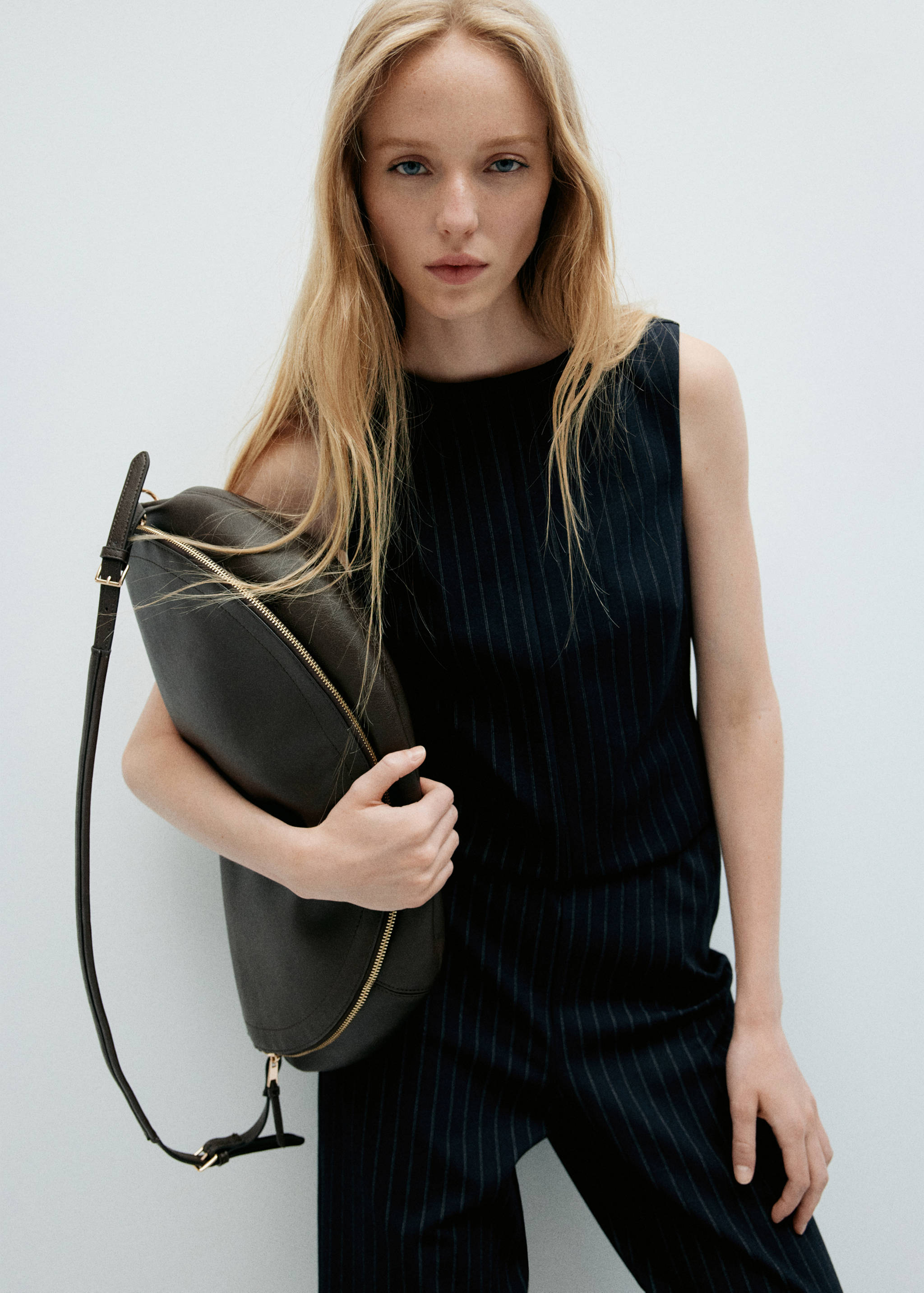 Pinstripe boat neck top - Details of the article 3