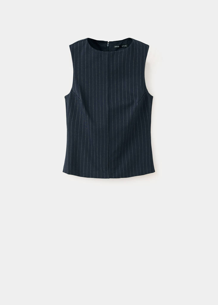 Boat neck striped top - thumbnail 4