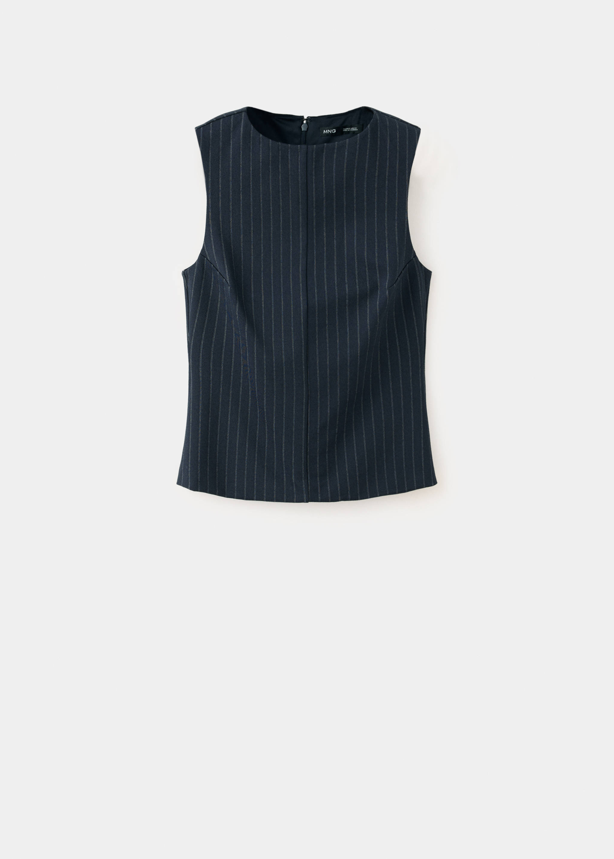 Pinstripe high-neck top - Article without model