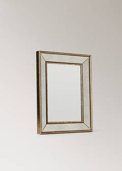 Small aged-effect mirror — Gold 2
