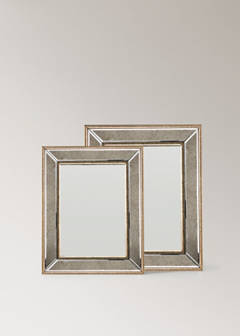 Small aged-effect mirror — Gold 5
