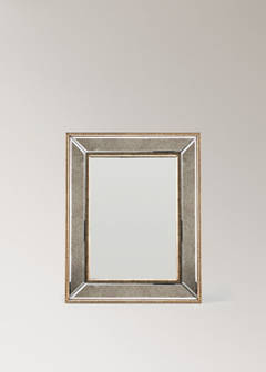 Small aged-effect mirror — Gold 6