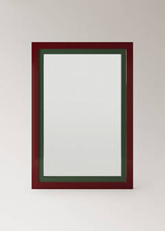 Medium bi-colour lacquered mirror — Granate 6