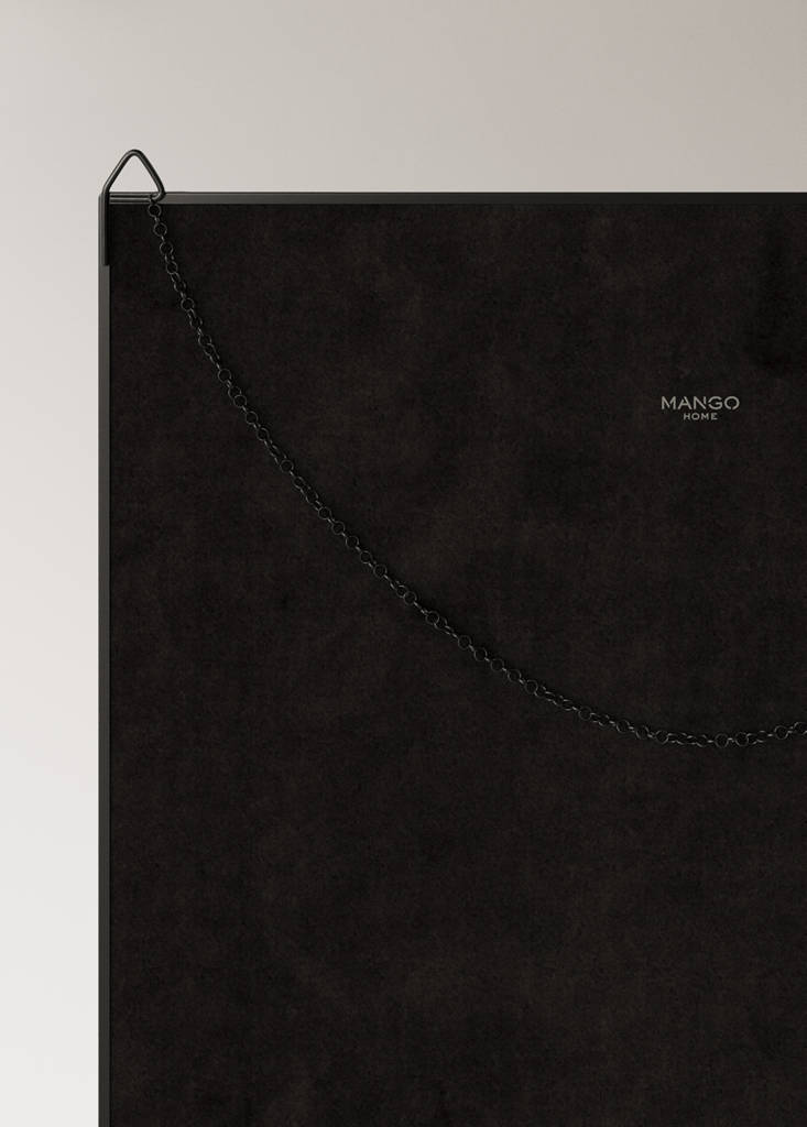 Small crystal mirror — Black