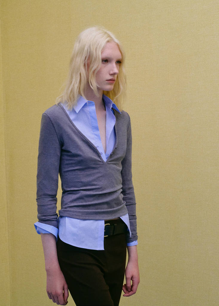 Straight-cut crop trousers — Chocolate