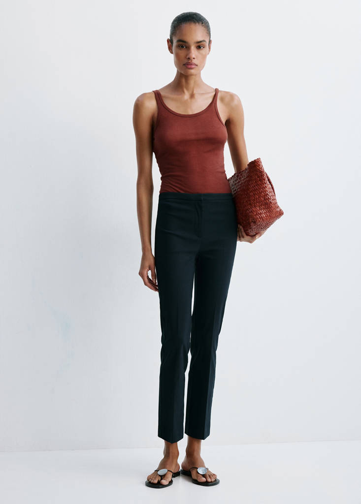 Pantaloni Diritti Crop