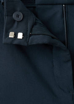 Straight-cut crop trousers — Navy 11