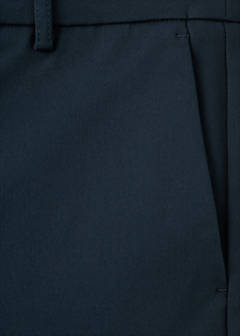 Straight-cut crop trousers — Navy 12