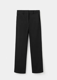 Straight-cut crop trousers — Black 8