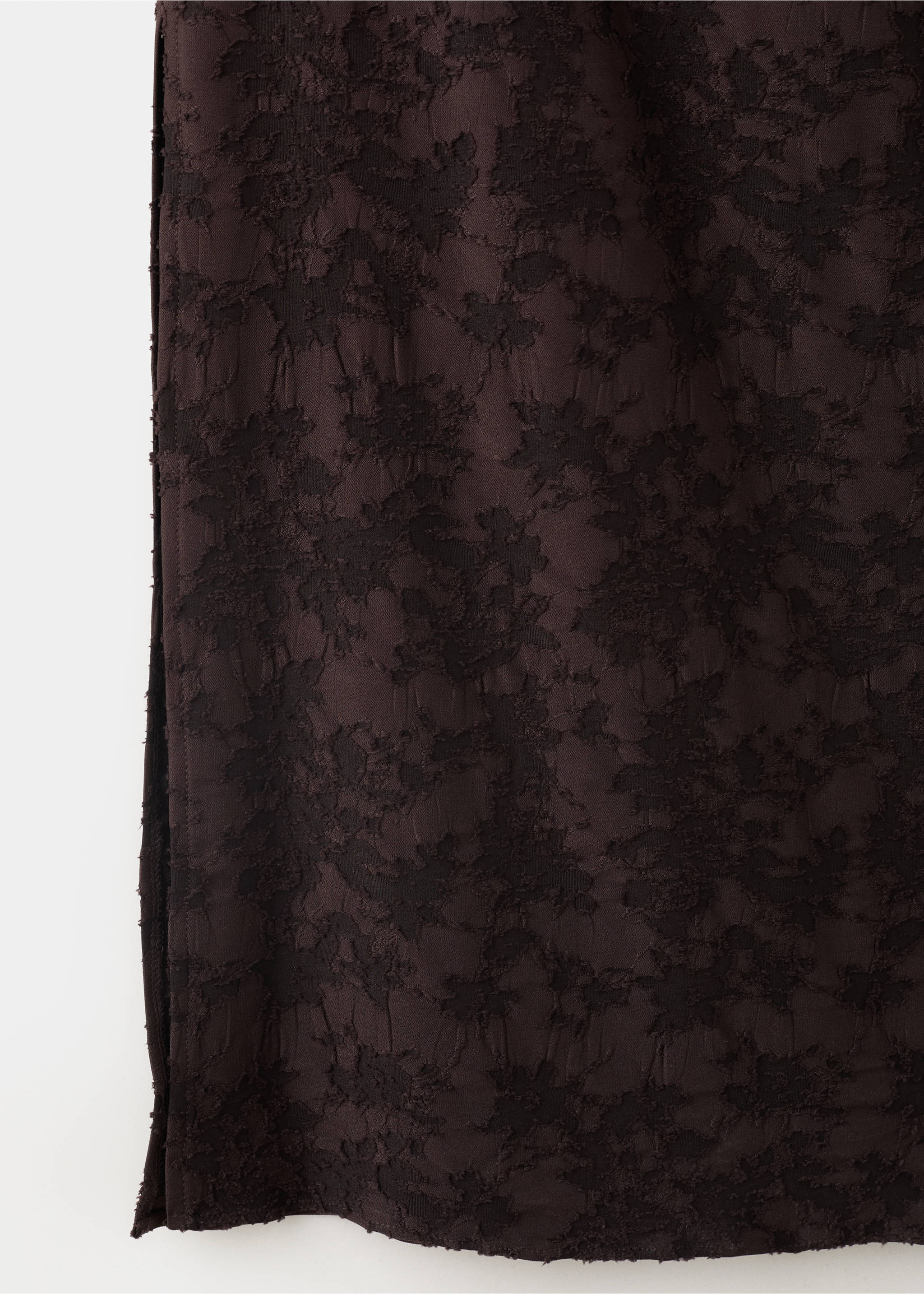 Robe asymétrique en dévoré - Détail de l'article 0, Marron. Ref: 37054087-00.