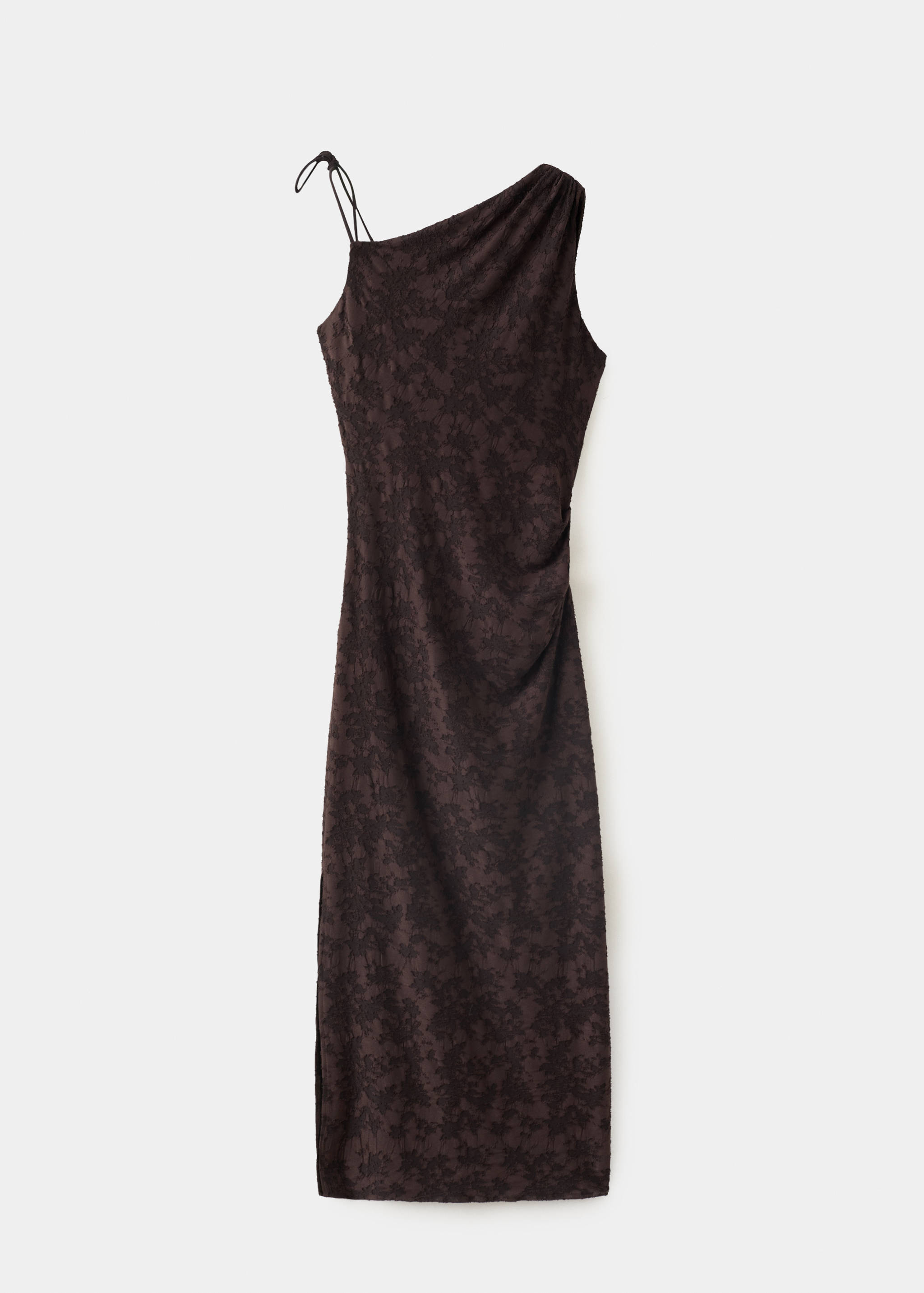 Robe asymétrique en dévoré - Article sans modèle