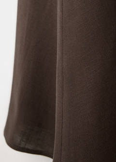 Bicolour lyocell dress with belt — Black 7