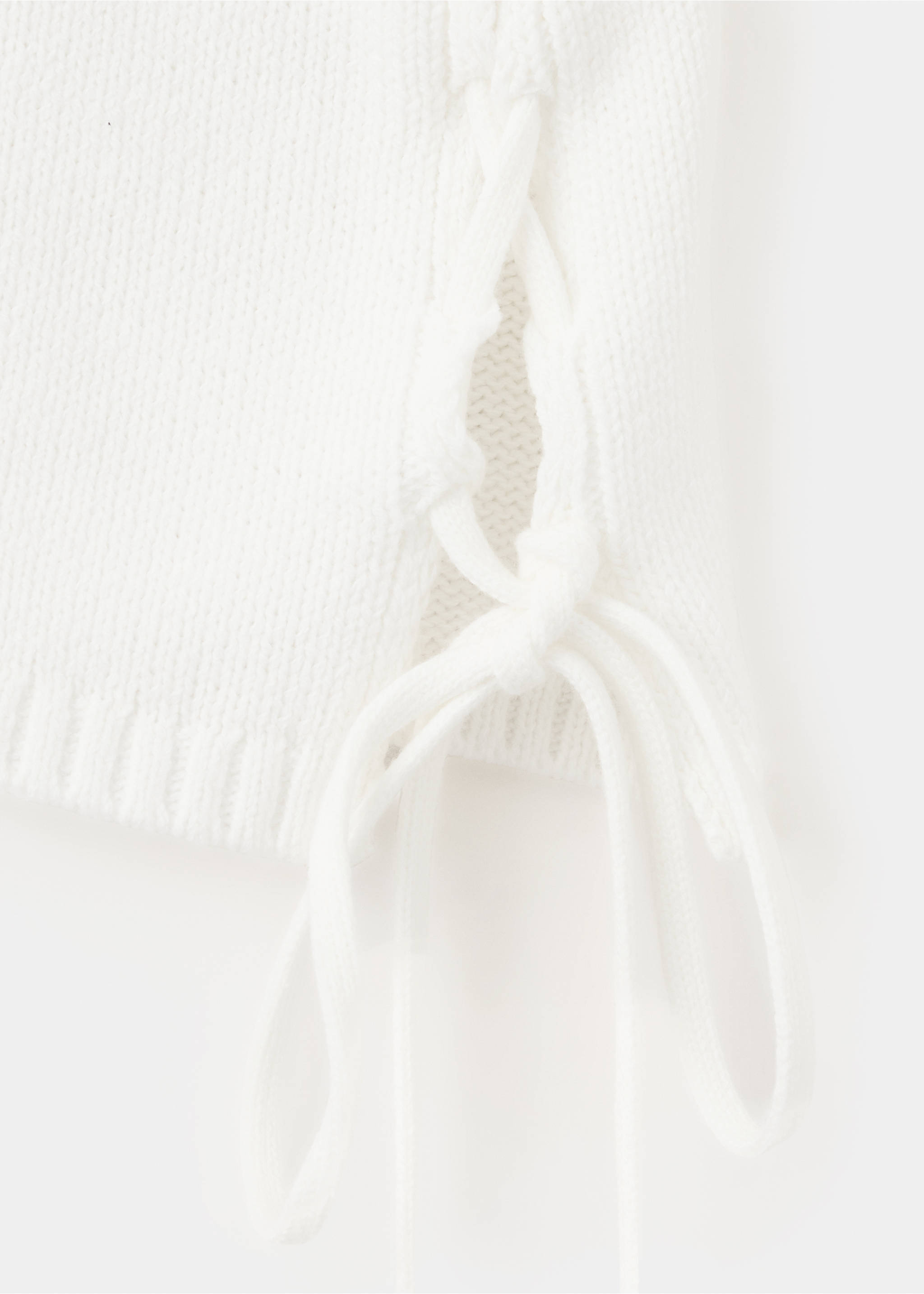 Pull maille ouvertures nœuds - Détail de l'article 0, Blanc cassé. Ref: 37054091-00.
