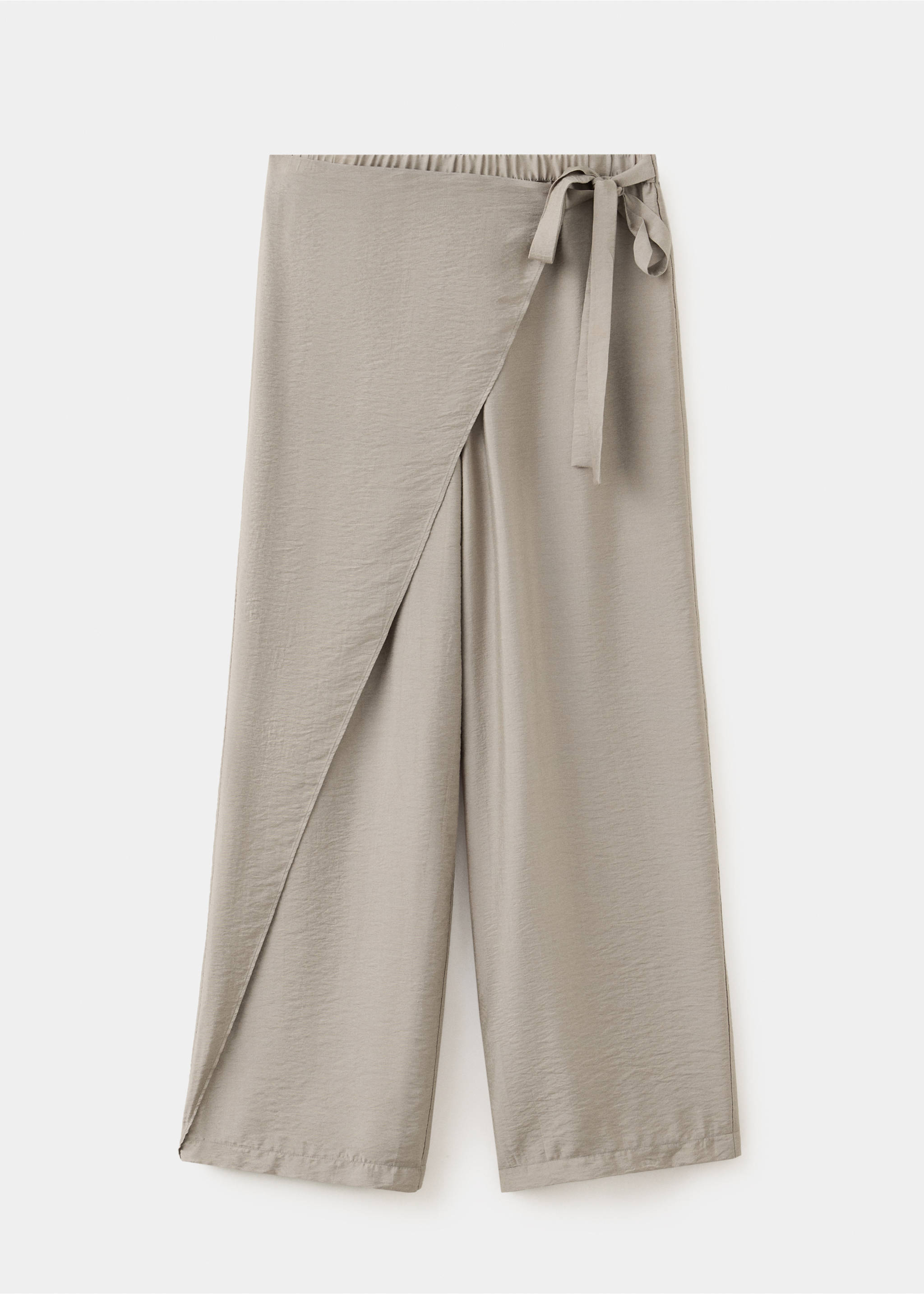 Wide-leg pareo trousers - Article without model, Medium Brown. Ref: 37054093-00.