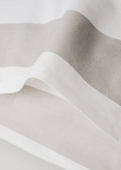 Two striped cotton pillowcases 50x75 cm — Sand 2