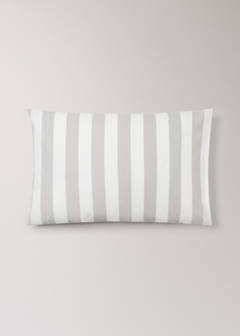 Two striped cotton pillowcases 50x75 cm — Sand 5