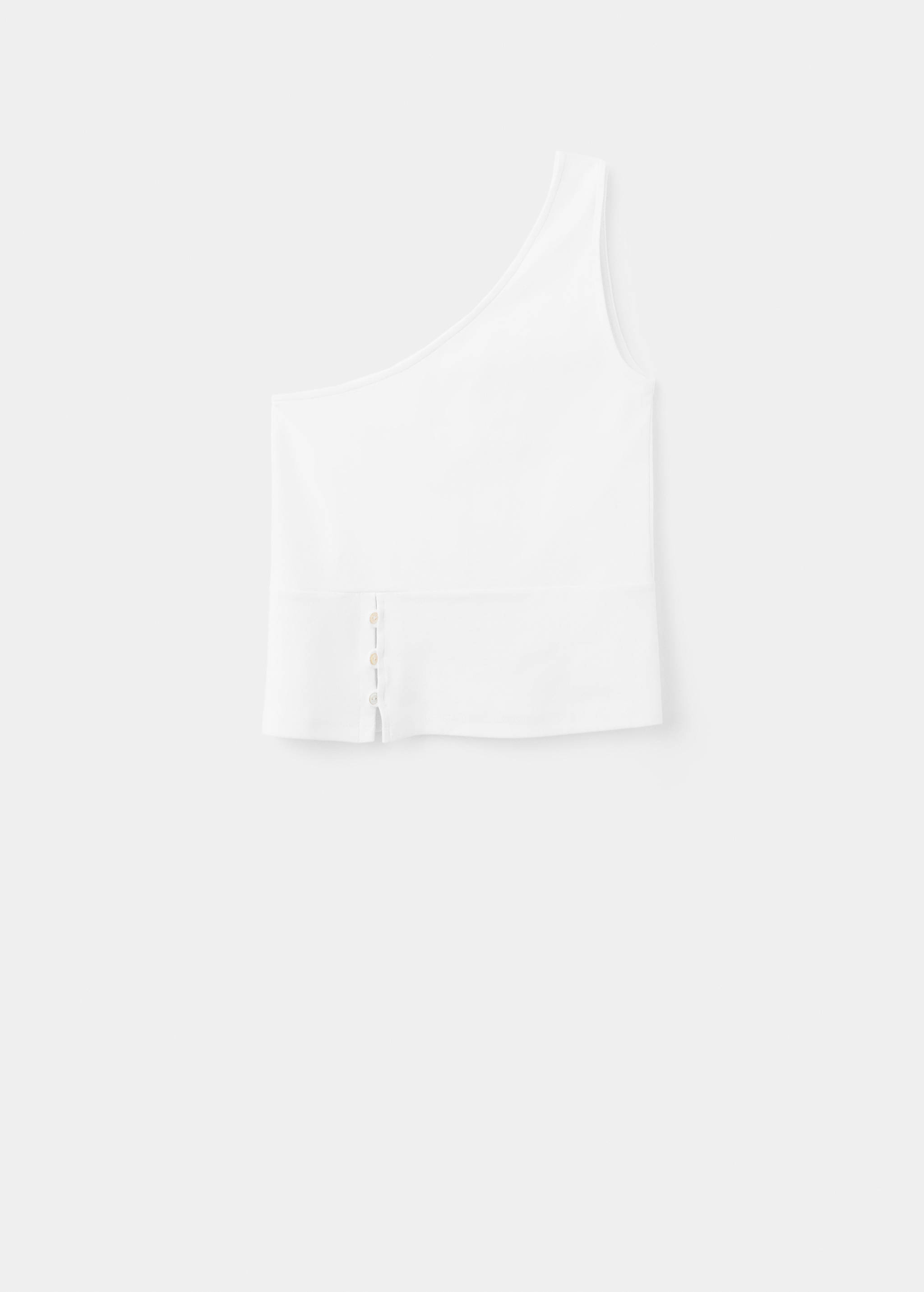 Asymmetric button detail t-shirt - Article without model