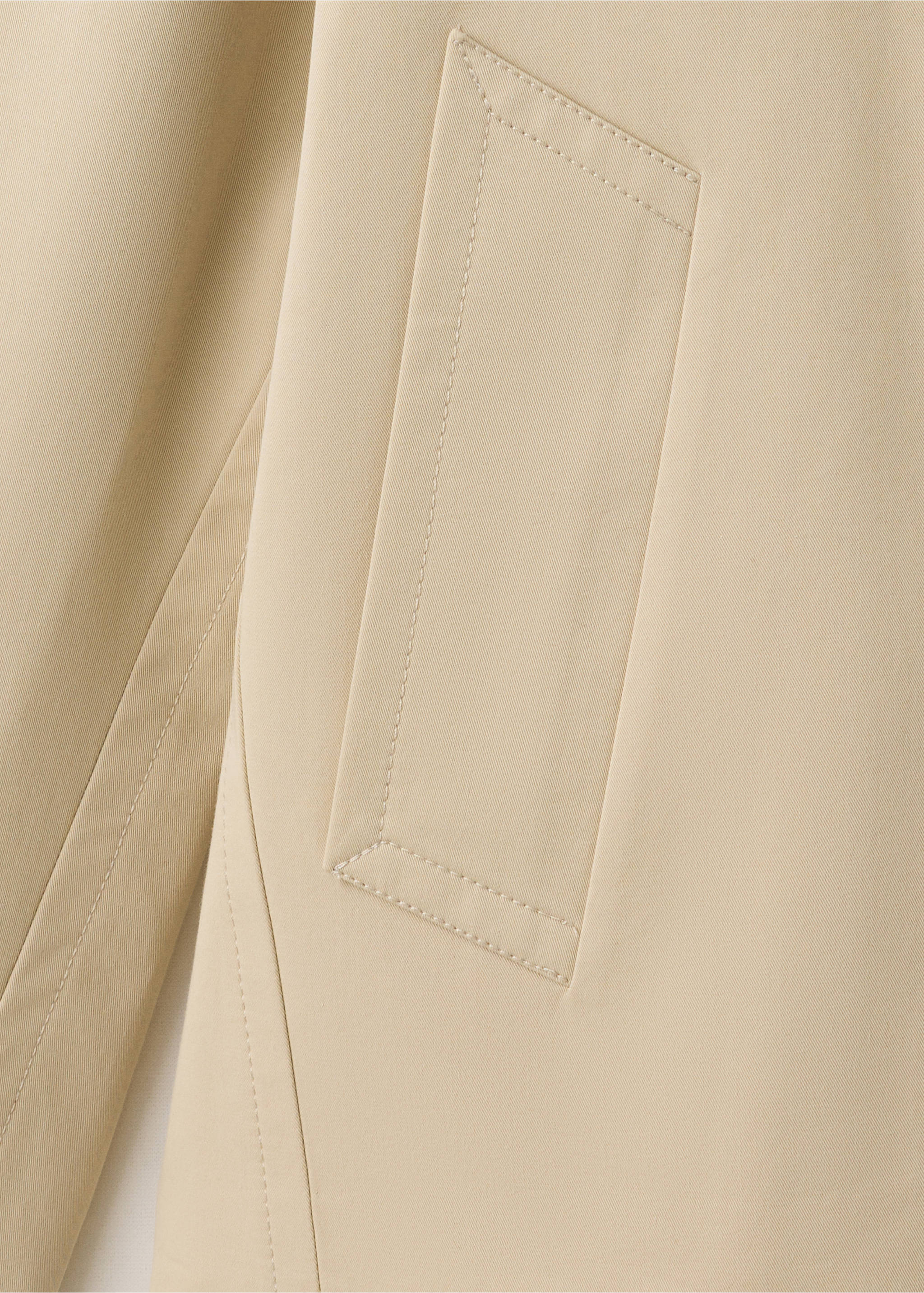 Jacket ditalong - Details of the article 0, Beige. Ref: 37054101-00.