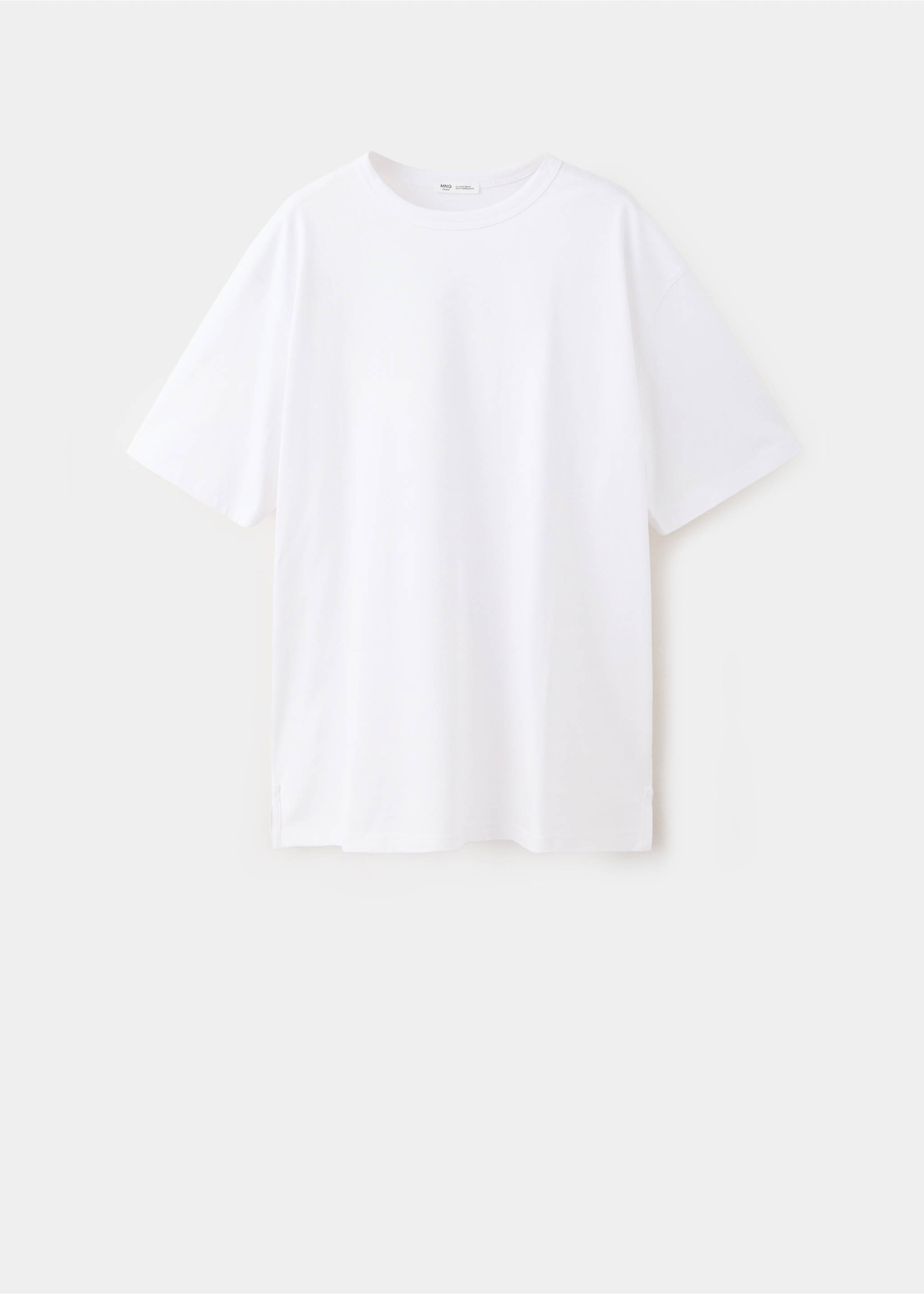 Patch cotton t-shirt - Article without model, Off White. Ref: 37054102-00.