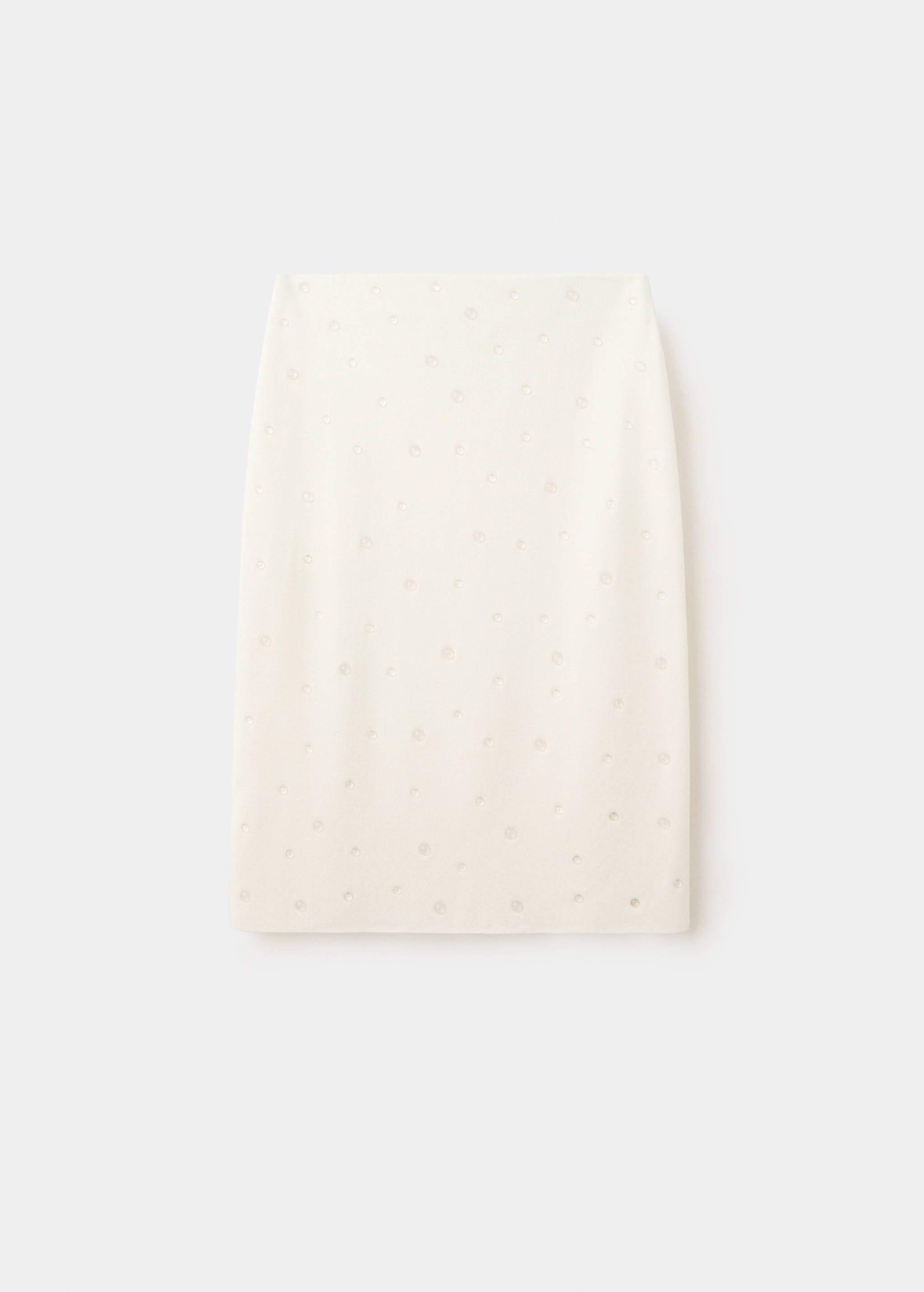 Transparent-pearl knit skirt - Article without model