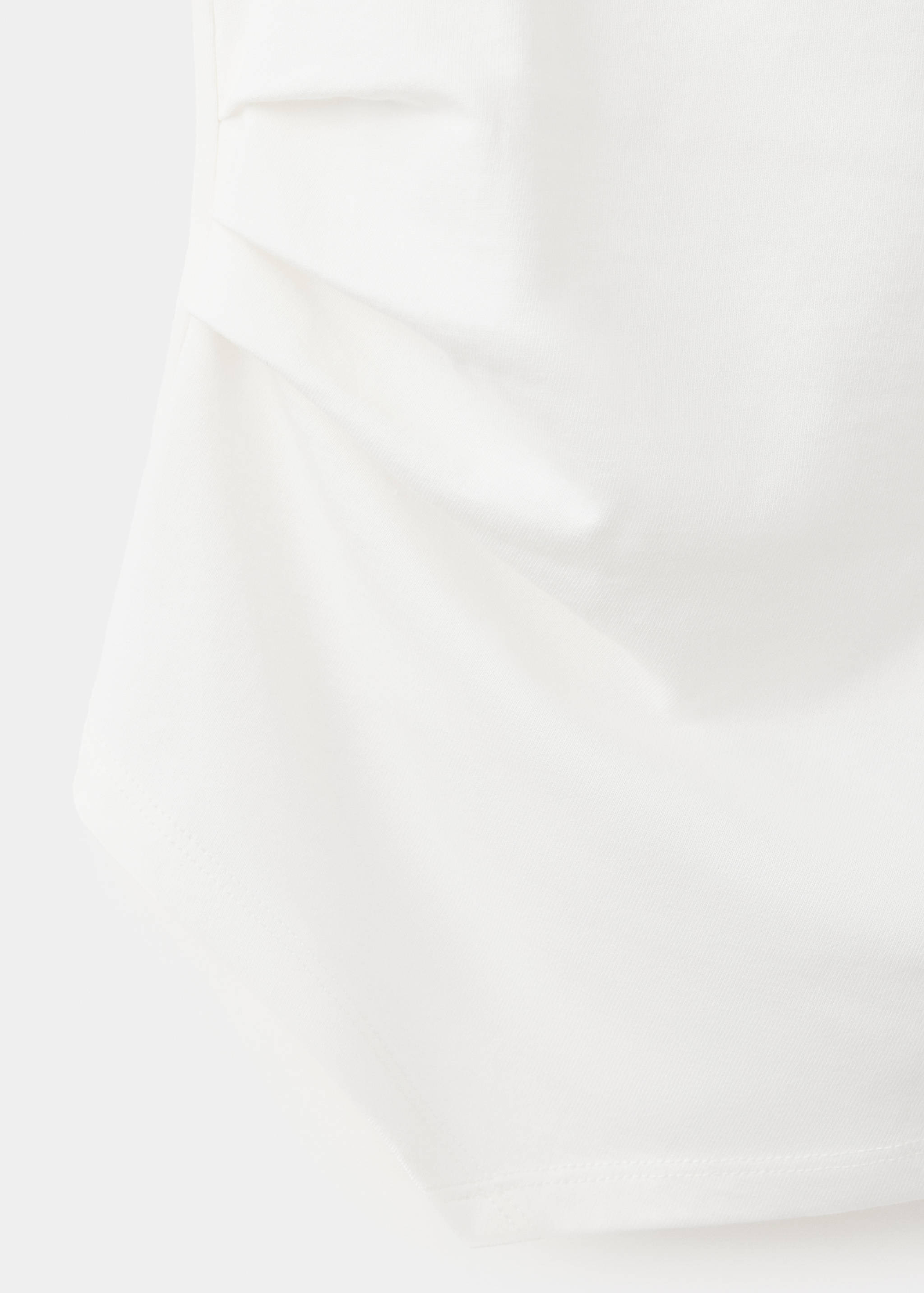Cotton t-shirt with asymmetrical hem - Details of the article 8
