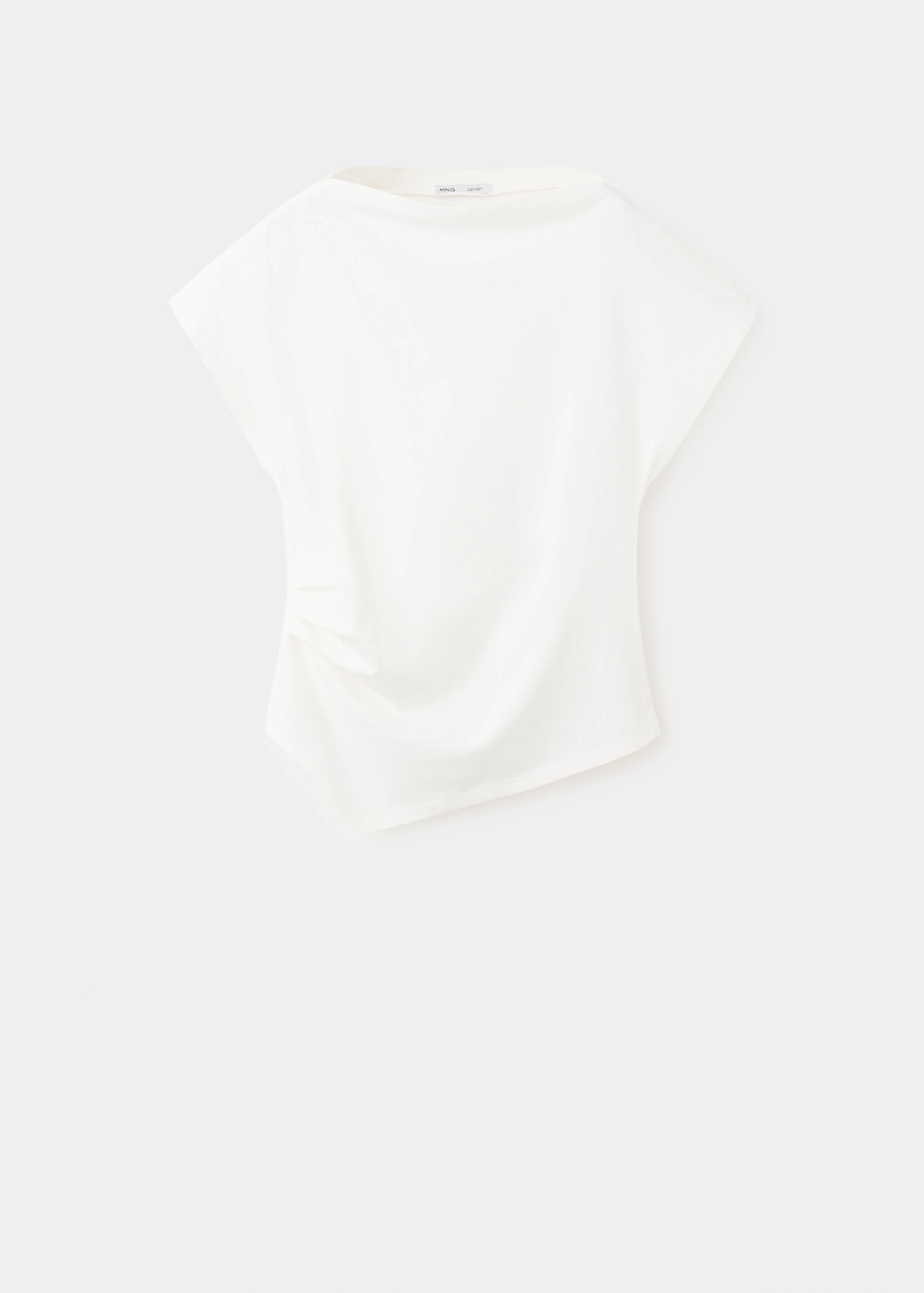 Cotton t-shirt with asymmetrical hem - Article without model