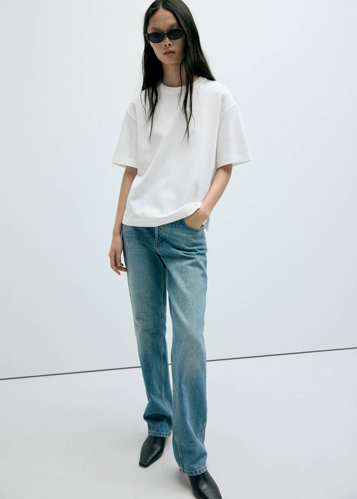 Oversized short-sleeved t-shirt — White