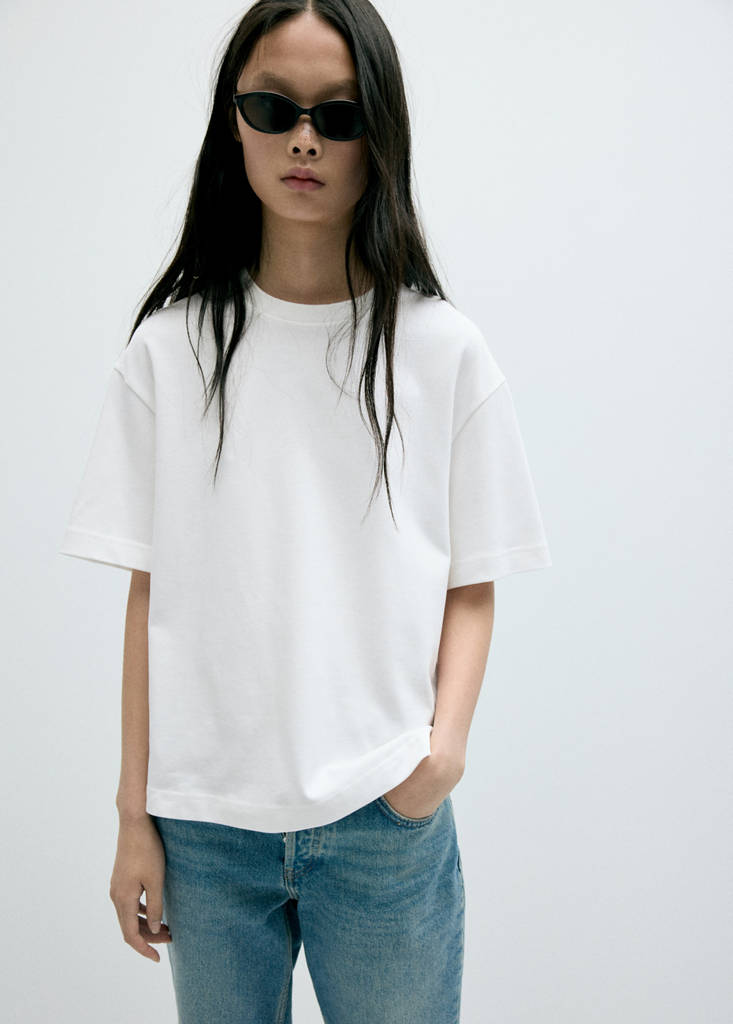 Oversized short-sleeved t-shirt — White