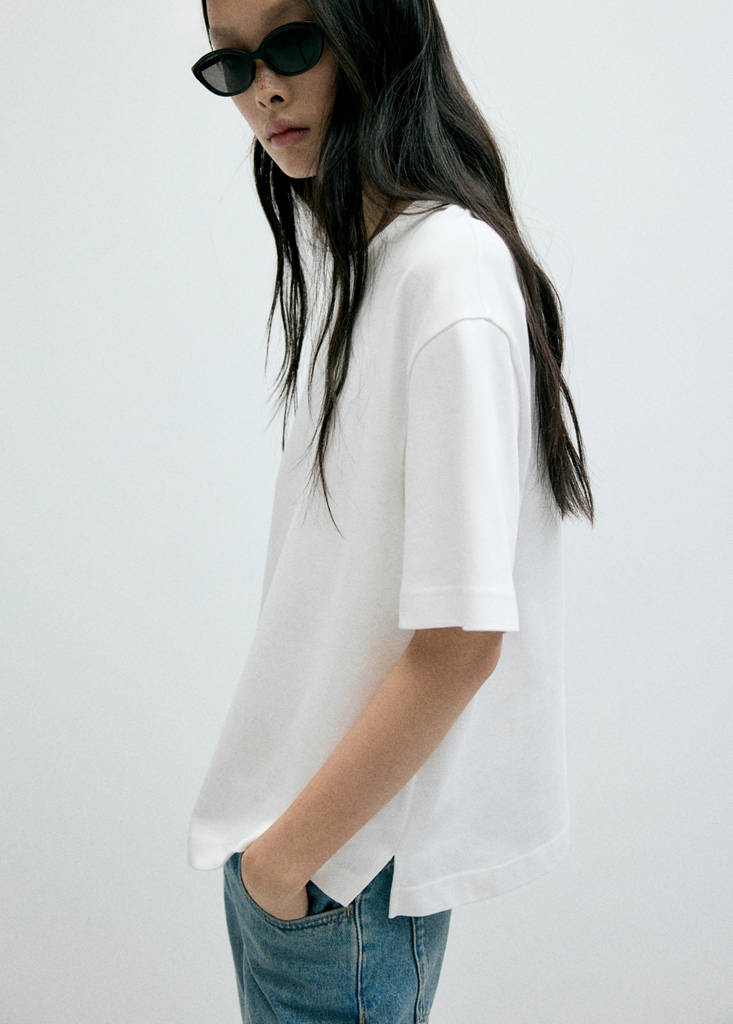 Oversized short-sleeved t-shirt — White