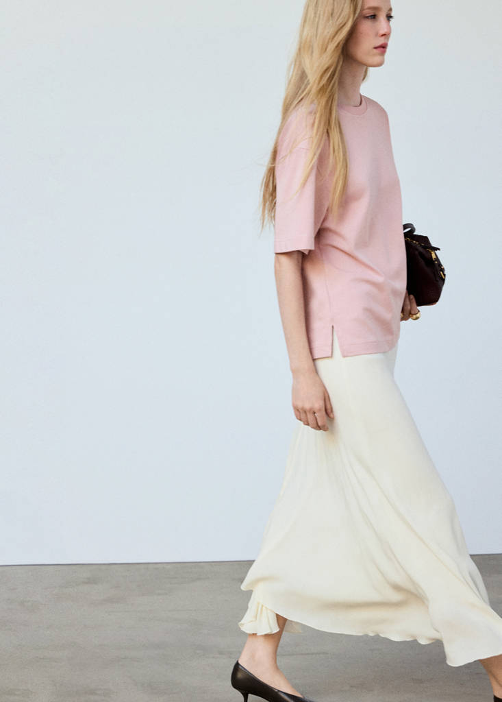 Oversized short-sleeved t-shirt — Pink