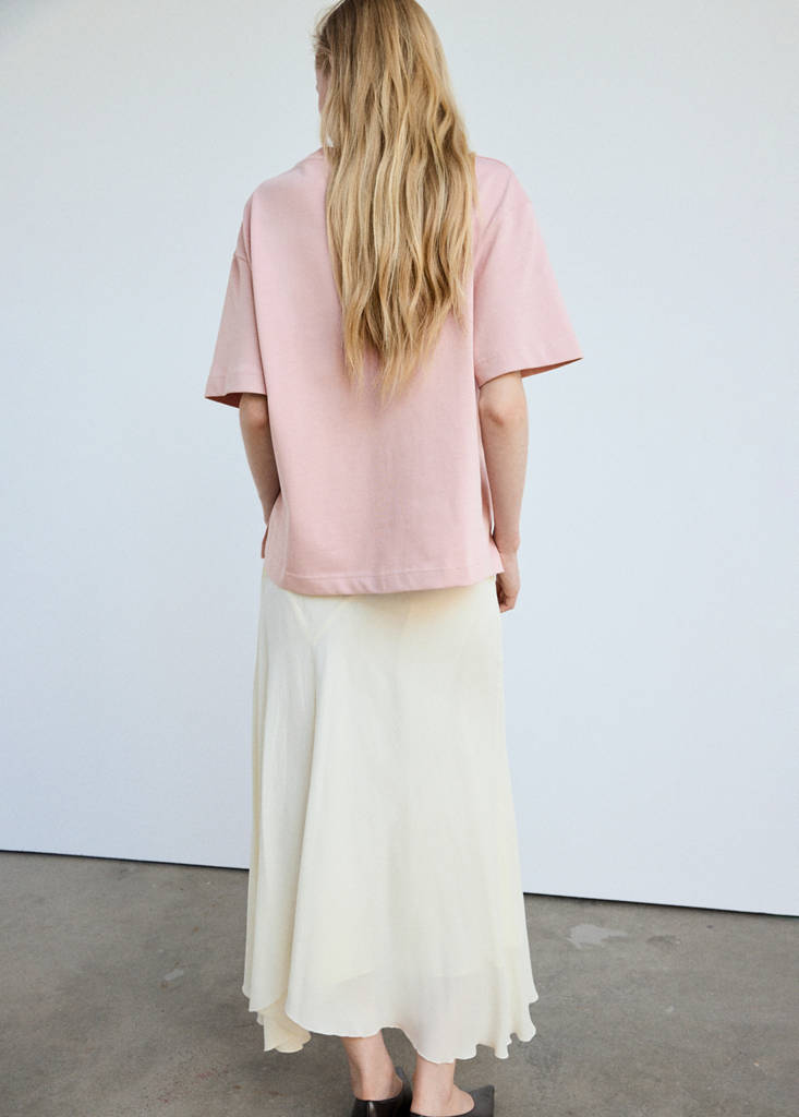 Oversized short-sleeved t-shirt — Pink