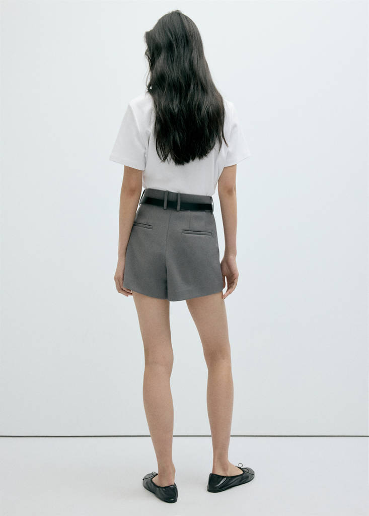 Rounded neck cotton t-shirt — White