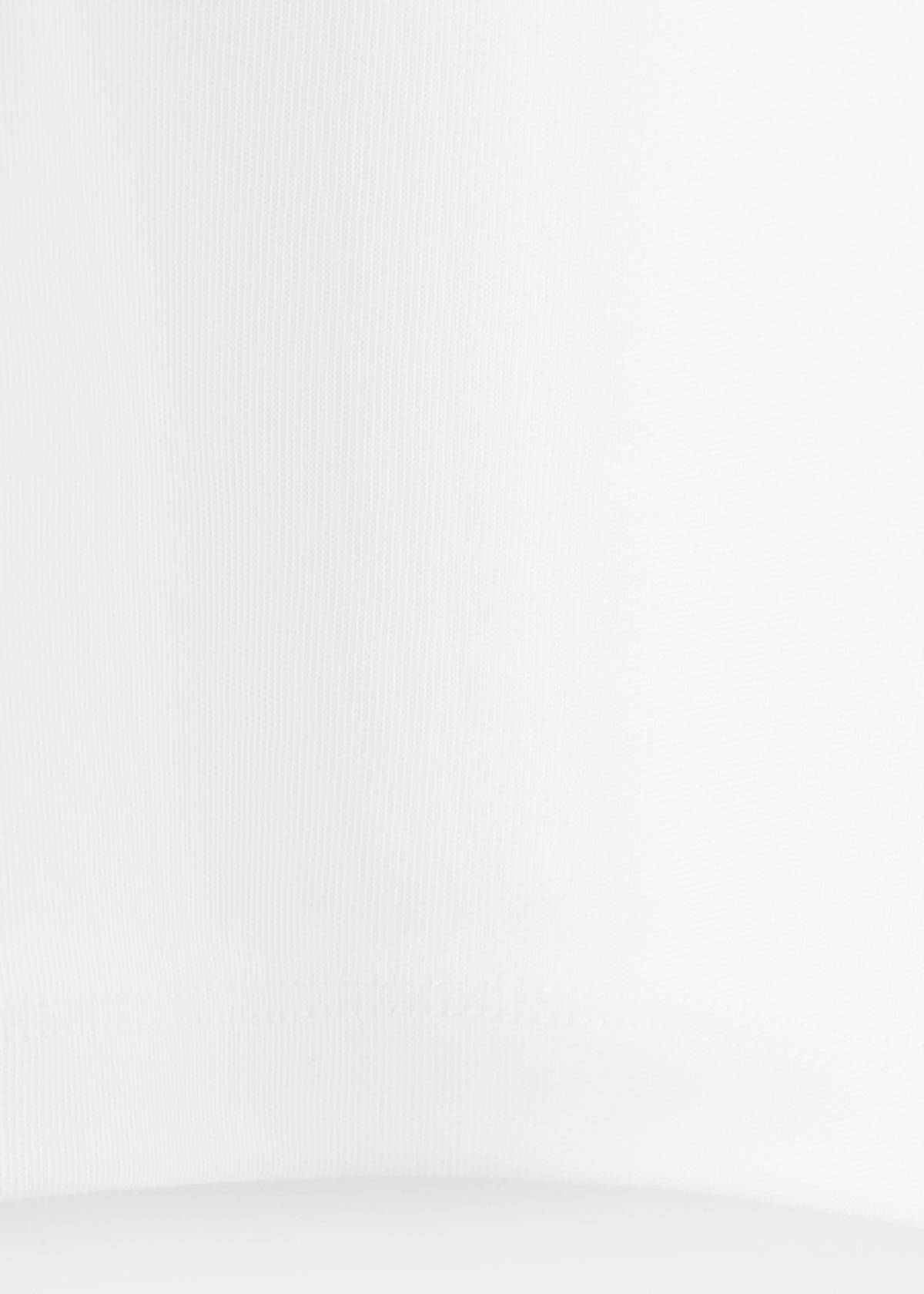 Rounded neck cotton t-shirt — White
