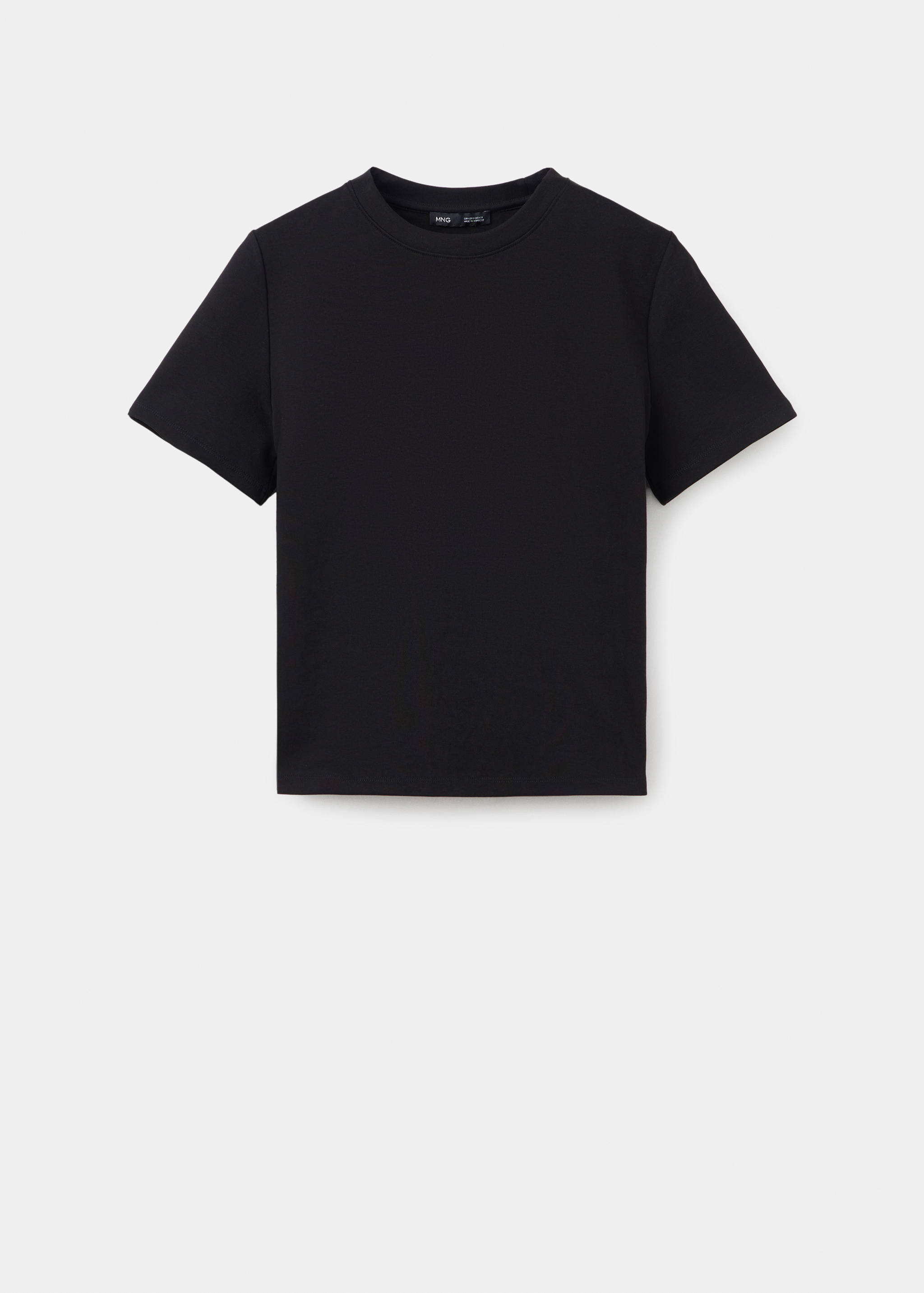 Rounded neck cotton t-shirt - Article without model