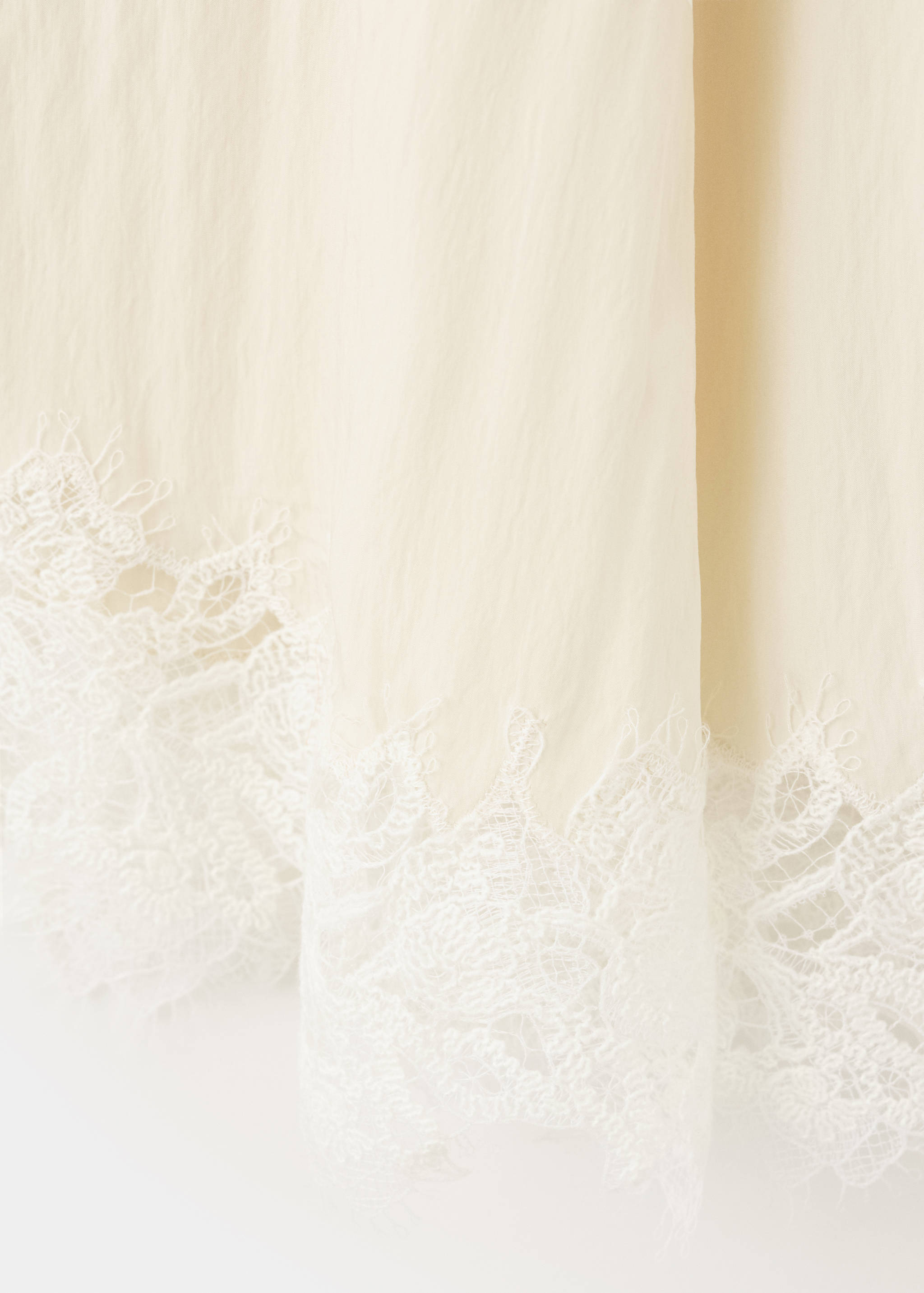 Jupe asymétrique avec détail dentelle - Détail de l'article 0