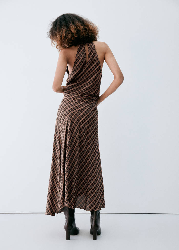 Checked asymmetric skirt - thumbnail 3