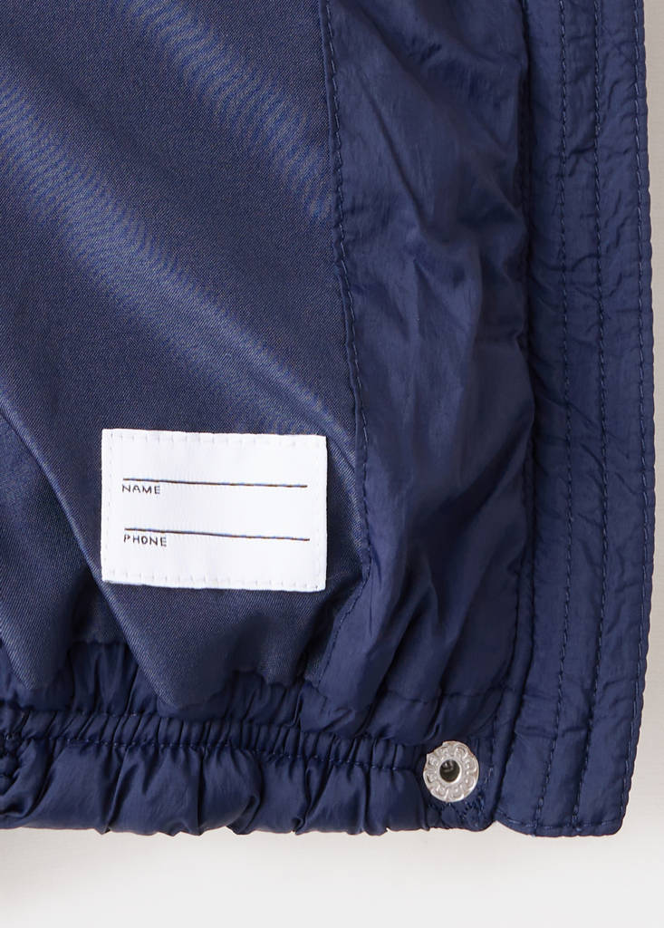 Hood puffer coat — Navy