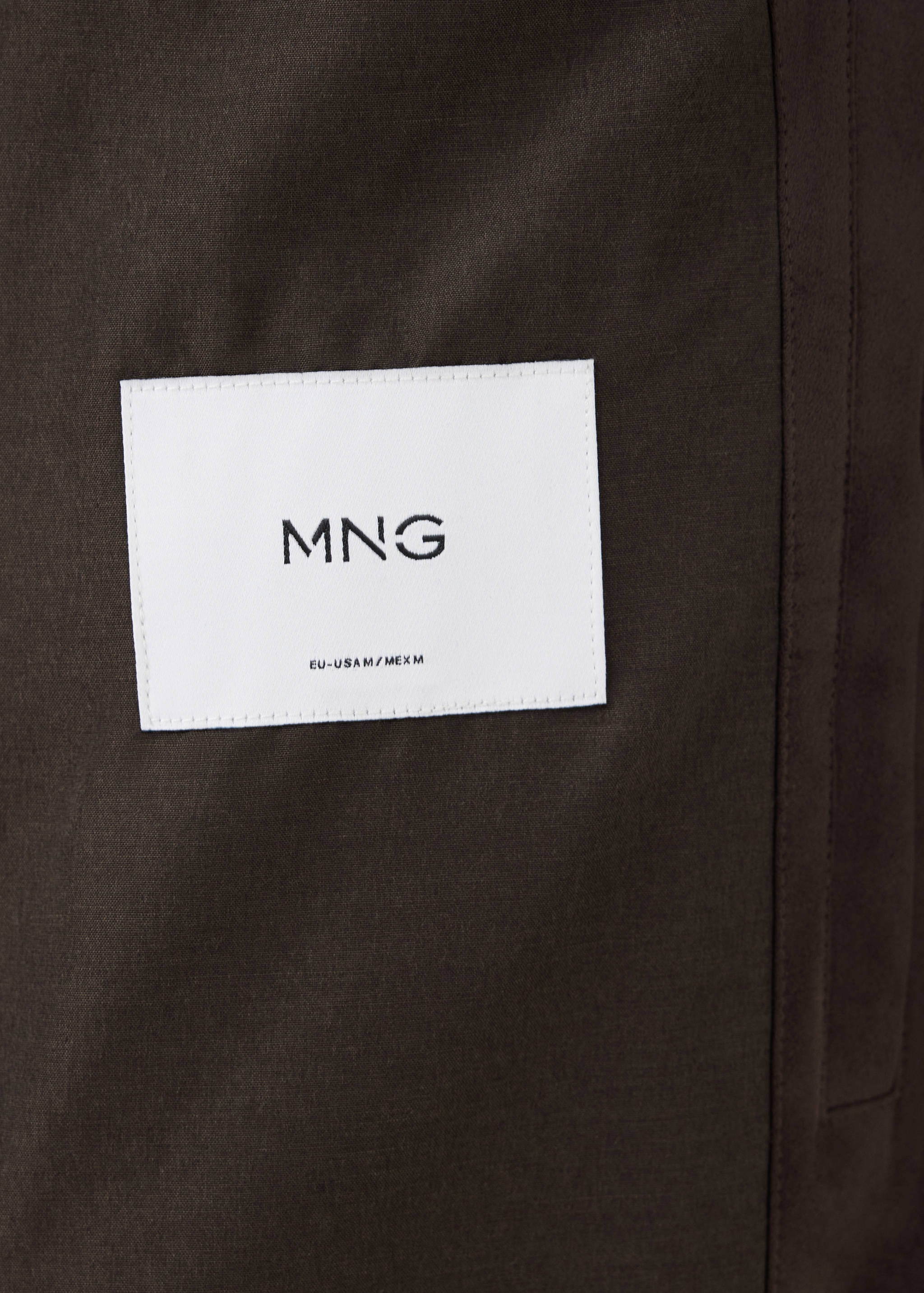 Suede-effect bomber jacket - Details of the article 0