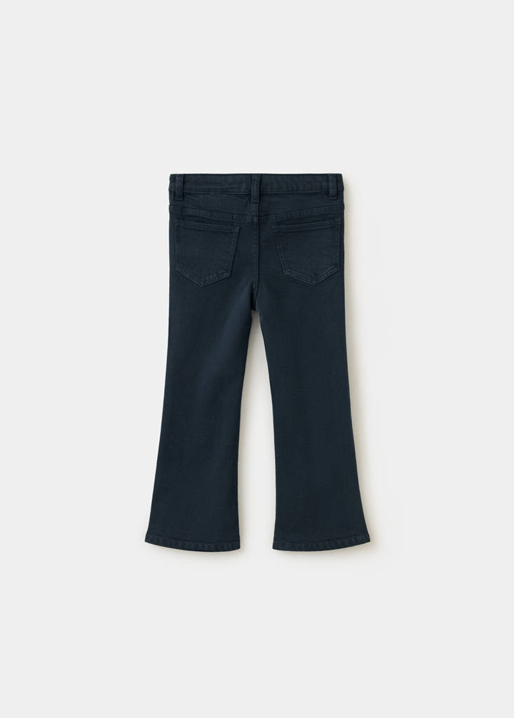 Flared jeans with studs — Navy