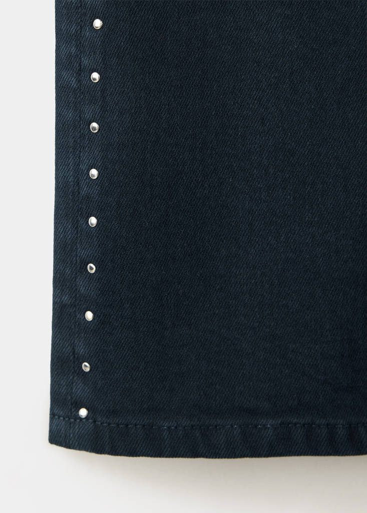 Flared jeans with studs — Navy