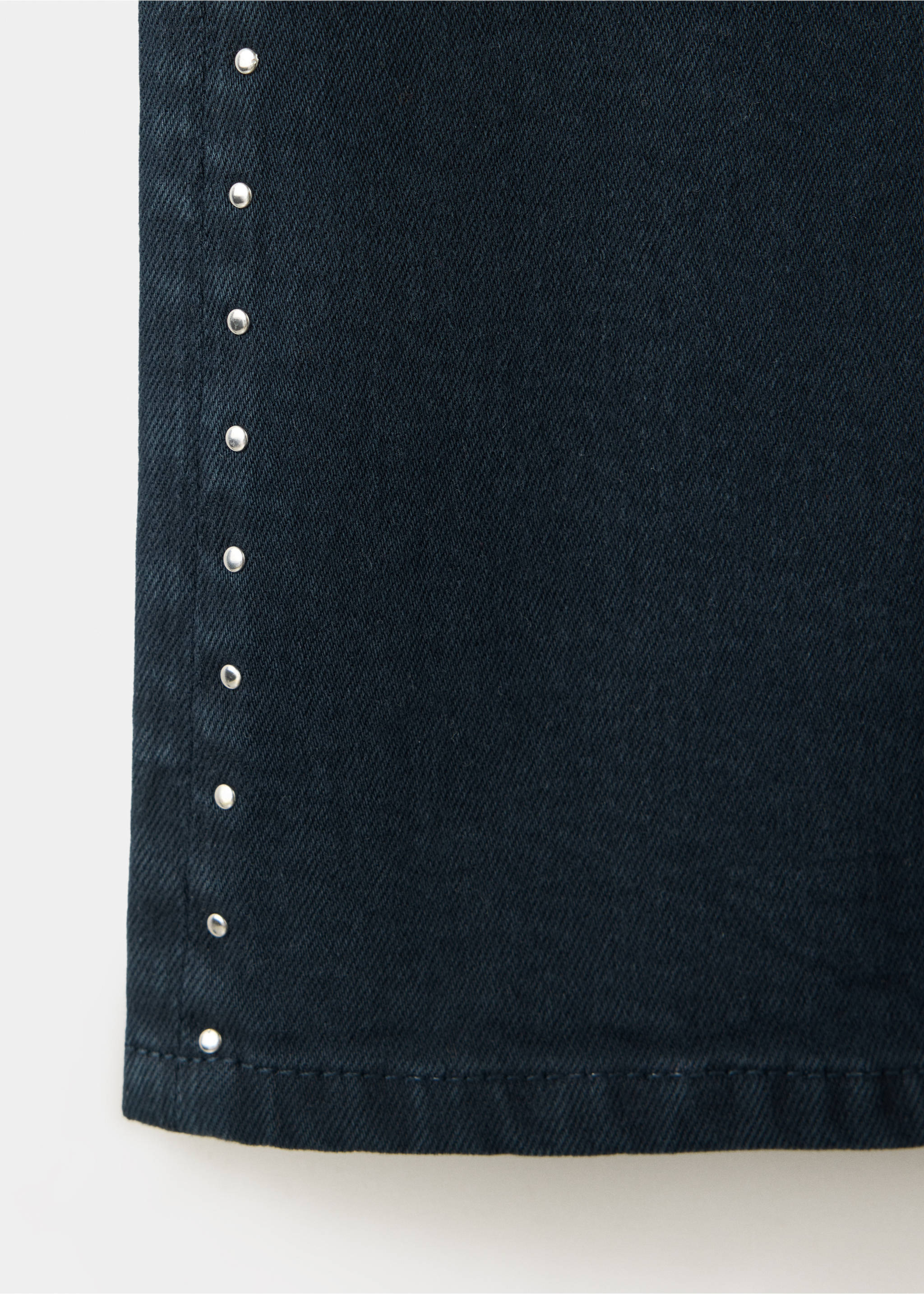 Flared jeans met studs - Detail van het artikel 0, Marineblauw. Ref: 37054406-00.