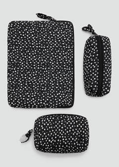 Polka dot print case — Black 4