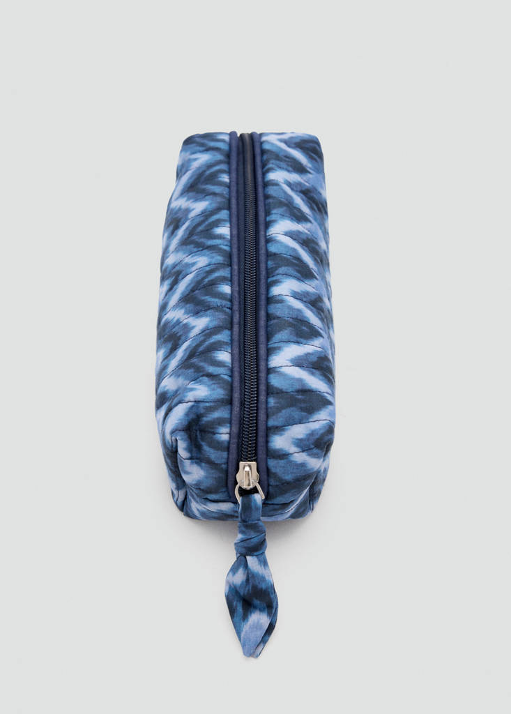 Tie-dye print pouch — Blue
