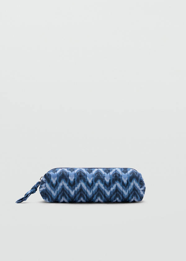 Tie-dye print pouch — Blue
