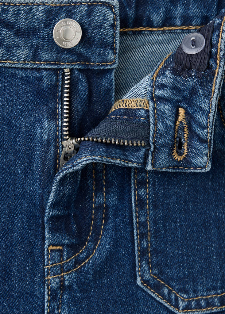 Flared jeans with studs — Dark Blue